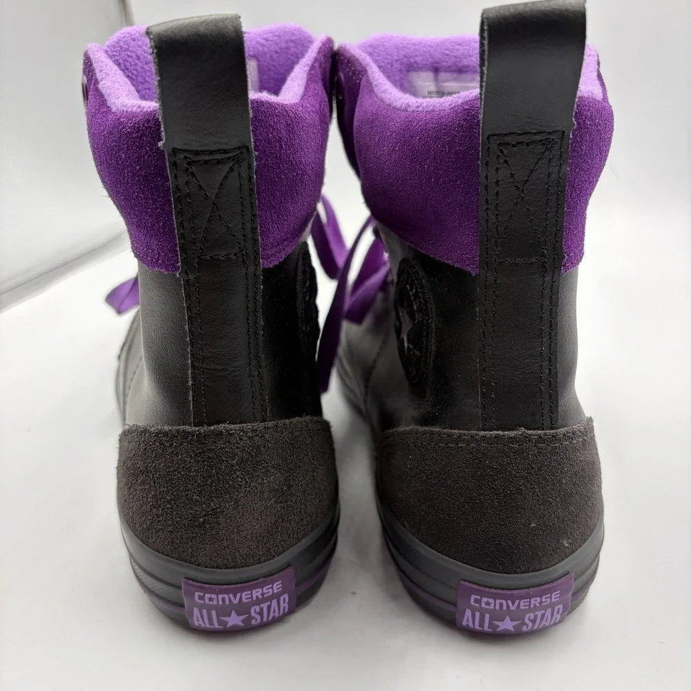 Converse Chuck‎ Taylor All Star High Top Purple & Black Size 5 Youth Junior